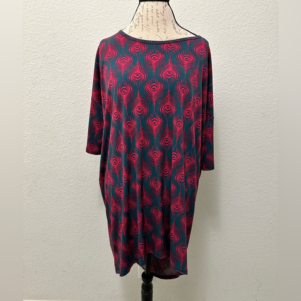 Women’s Top with Peacock Tail design